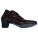 Botine dama din piele naturala, visiniu, 36