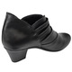Botine dama din piele naturala, negru, 38
