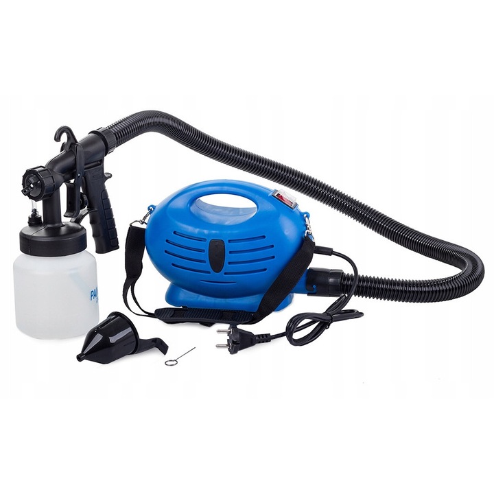Pistol Electric de Vopsit Verk Group, 650W, Rezervor 800 ml, 3 Moduri Pulverizare, Plastic ABS, Negru/Albastru