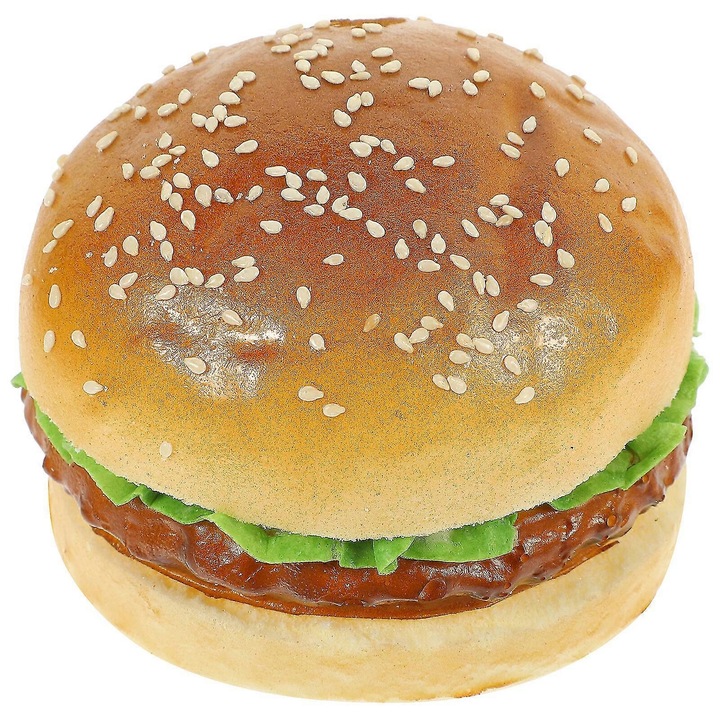 Model realist de hamburger, potrivit pentru demonstratii de coacere, fotografie culinara si alte aplicatii