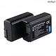 Set 2 Acumulatori NP-FW50, AjieQaQ®, 1500mAh, Compatibil Sony NEX-5N/5/F3/C3/3, Tensiune 7.4V, Dimensiuni 32x19x45mm, Negru, Protectie Supraincarcare, Usor de Instalat, Portabil, Set de Rezerva, Inlocuitor Original