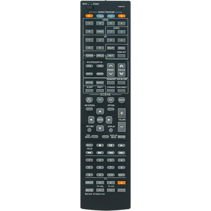Telecomanda universala RAV345 WT92810U pentru receptor AV Yamaha