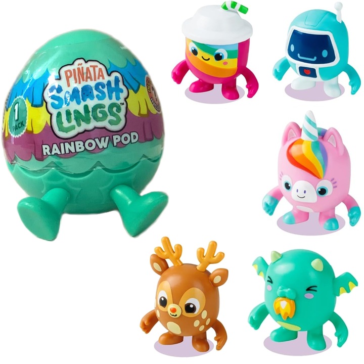 Pinata SmashLings figurina aleatorie Smashlings in oul Rainbow Pod