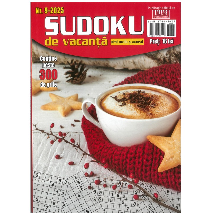 Sudoku de vacanta Flacara 9 /2025 - nivel mediu si avansat, Publicatiile Flacara