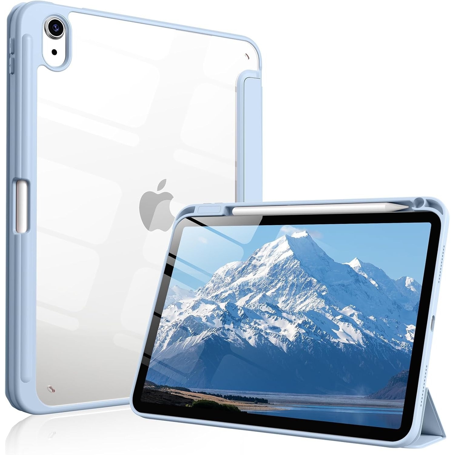 Husa de protectie pentru tableta, potrivita pentru iPad (A16) 11th 11 inch 2025, husa pentru iPad 10th 10, 9 inch 2022, Albastru ciel