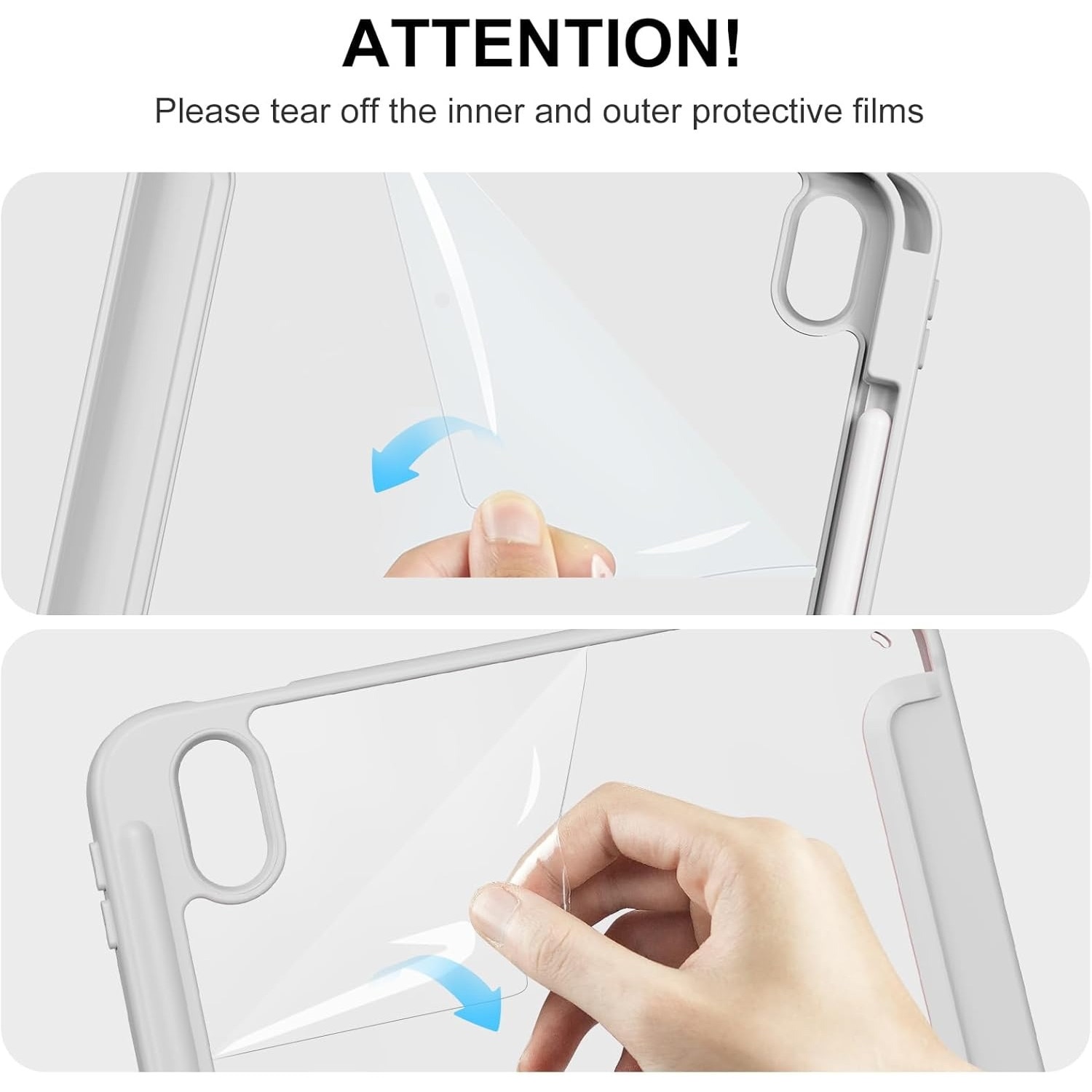 Husa de protectie pentru tableta, potrivita pentru iPad (A16) 11 11 inch 2025, husa pentru iPad 10 10, 9 inch 2022, Gri