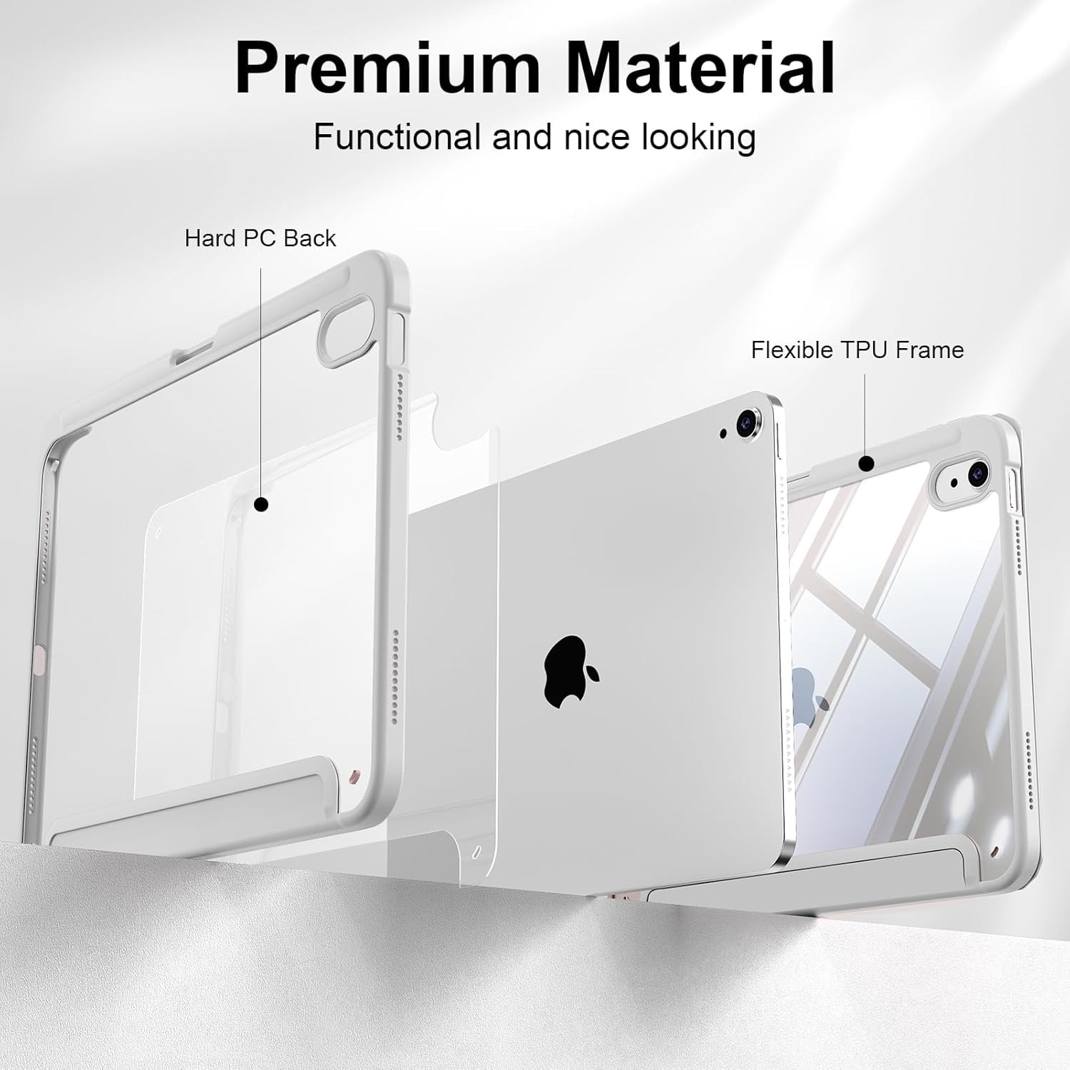 Husa de protectie pentru tableta, potrivita pentru iPad (A16) 11 11 inch 2025, husa pentru iPad 10 10, 9 inch 2022, Gri
