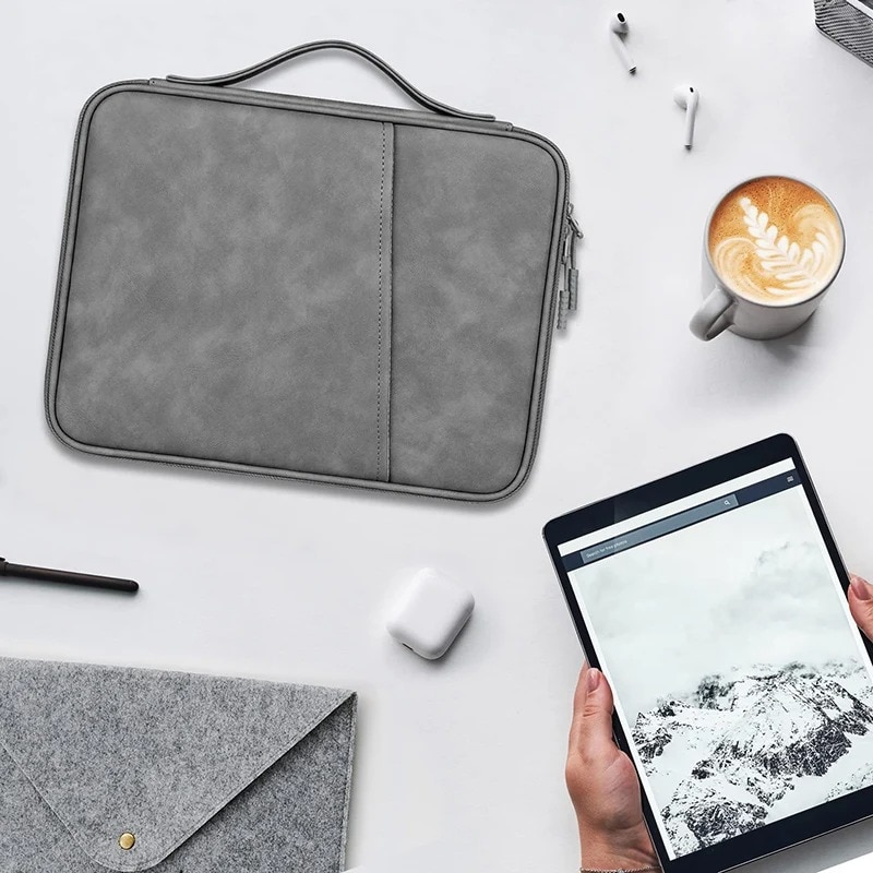 Husa Tableta pentru 9-11 inch, Husa de tableta, pentru iPad si accesorii, Compatibila iPad 10.2 (2022. 2021, 2020, 2019), iPad Air / (2019), iPad Pro 11, iPad 9.7 (2018), Gri inchis