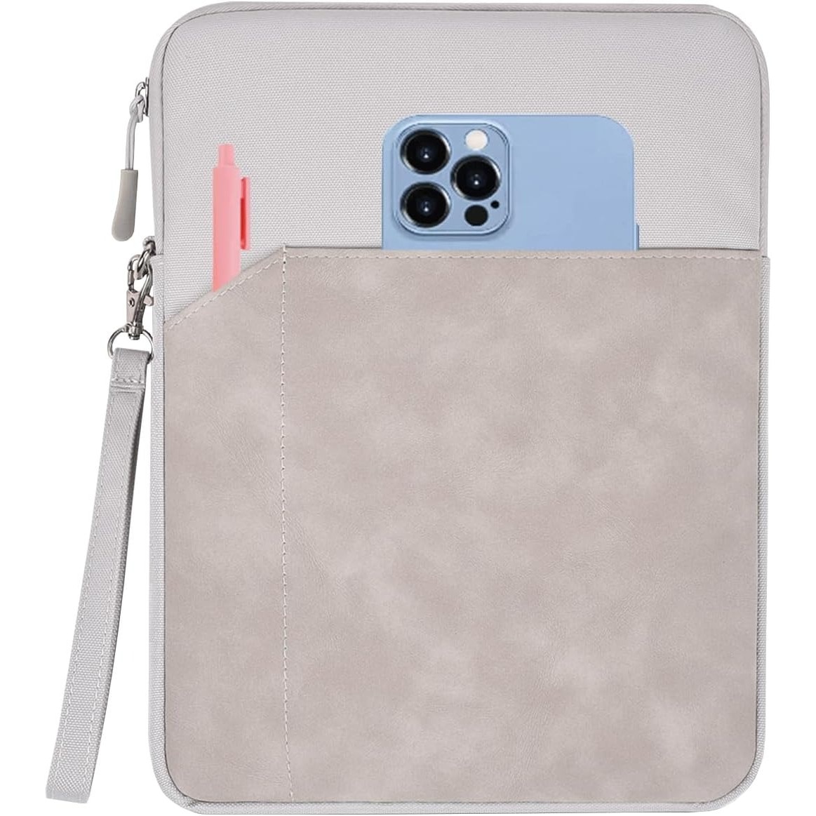 Husa Tableta pentru 9.7 - 11 inch, Compatibila Samsung / Apple / Lenovo / HUAWEI, Material Impermeabil, Mare Capacitate, Portabili, cu Manere, Gri deschis