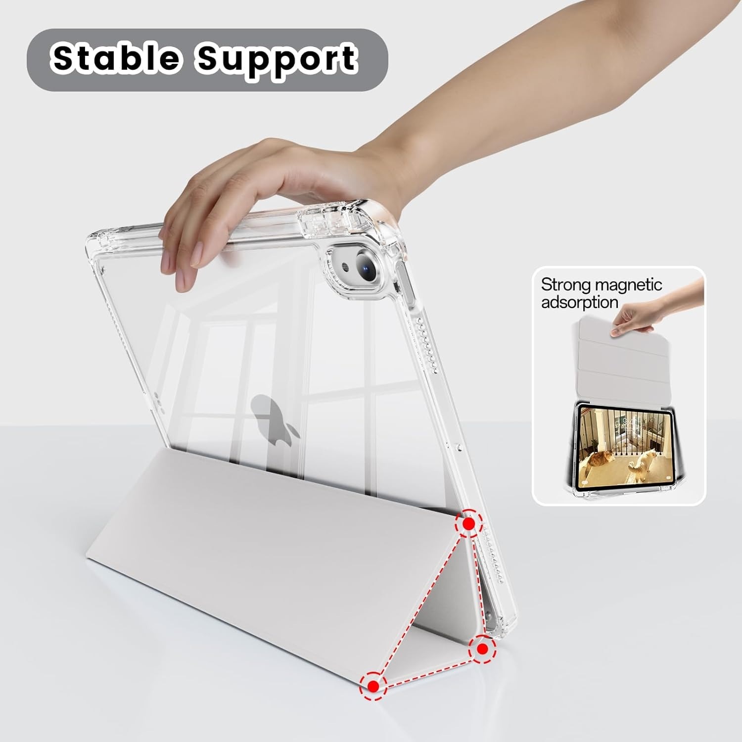 Husa protectie tablete, Rezistenta la socuri, Pentru iPad iPad 10th/11th Generation (10.9/11 Inch) Gri