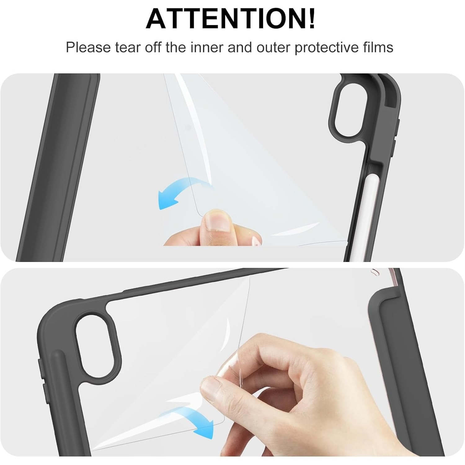 Husa de protectie pentru tableta, potrivita pentru iPad (A16) 11 11 inch 2025, husa pentru iPad 10 10, 9 inch 2022, Negru