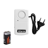Alarma pana de curent, AFKSMILE, Cu LED, 110db, 220V, Functioneaza cu baterii, Usor de instalat, Sunet alarma puternic, -10 ℃ ~ +50 ℃ poate fi utilizat, Portabil, Pentru Casa si Ferma, Plastic, 9x5x2cm, Alb