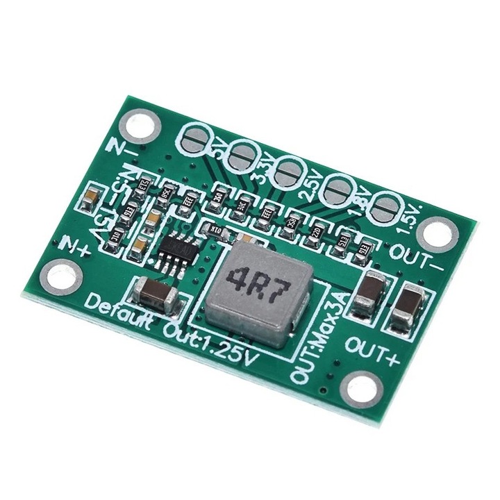 Coborator de tensiune cu iesire fixa de la 5-16V la 1.25V/1.5V/1.8V/2.5V/3.3V/5V, CA-1235