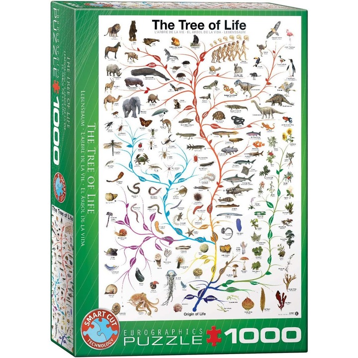 Puzzle Eurographics Copacul Vietii, 1000 piese, material durabil, design flexibil