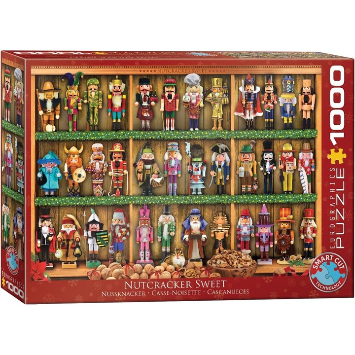 Puzzle Eurographics 1000 piese Nutcracker, ecologic, forme unice, 14+