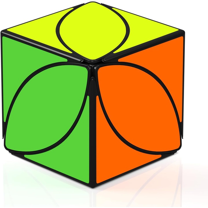 Cub Rubik Roxenda Maple Leaf, Puzzle 3D neregulat, design anti-blocare, multicolor, pentru 14+ ani
