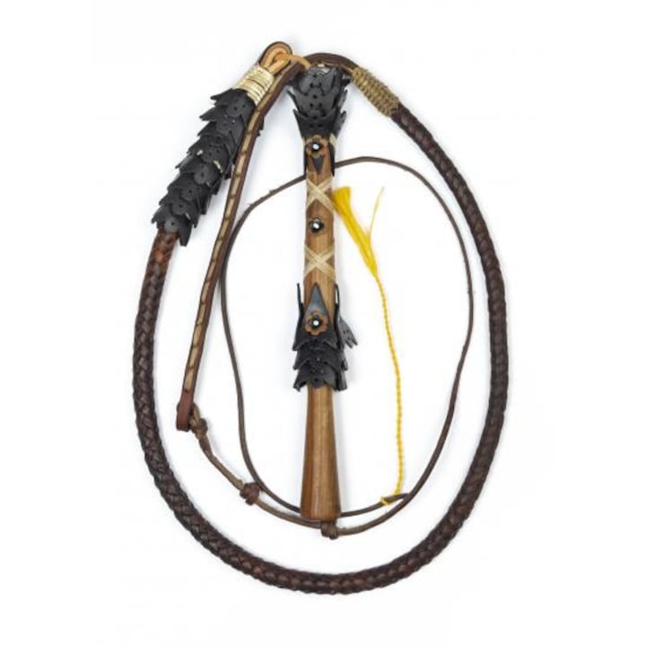 Bici Mare Traditional din Piele cu Capat Schimbabil – Produs Artizanal Lucrat Manual