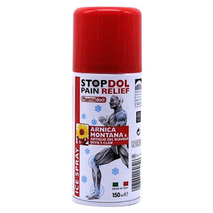 STOPDOL – Spray medical pentru ameliorarea durerii 150 ml, cu (gheara diavolului), arnica si salcie
