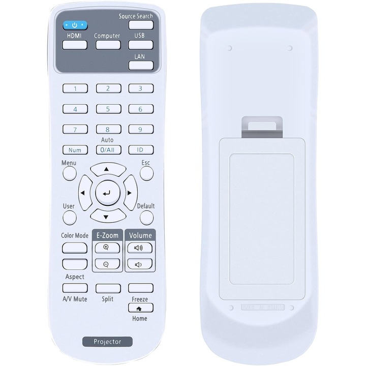 Telecomandă de schimb GOUYESHO pentru videoproiectoare Epson, design ergonomic, material ABS, control pe distanță de peste 8m