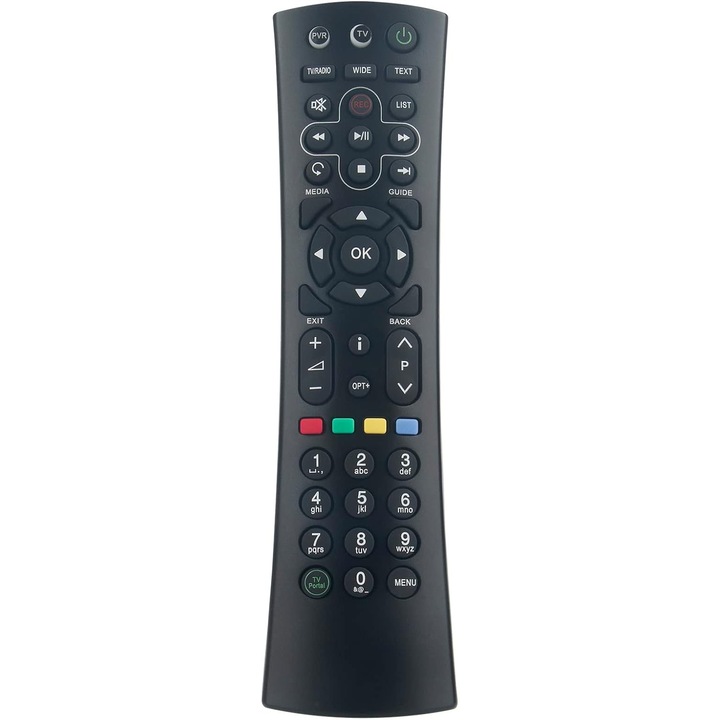 Telecomandă de înlocuire RM-H01U, VINABTY, pentru decodoare Humax, design ergonomic, material durabil, compatibilă cu iCord Mini