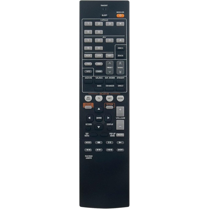 Telecomandă înlocuire RAV522-ZJ66510, VINABTY, receivere AV, design ergonomic, material durabil