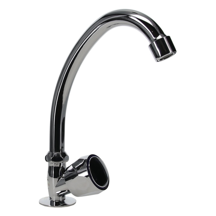 Baterie apă rece Hydrotech Z06, crom lucios, pivotantă, montare pe blat