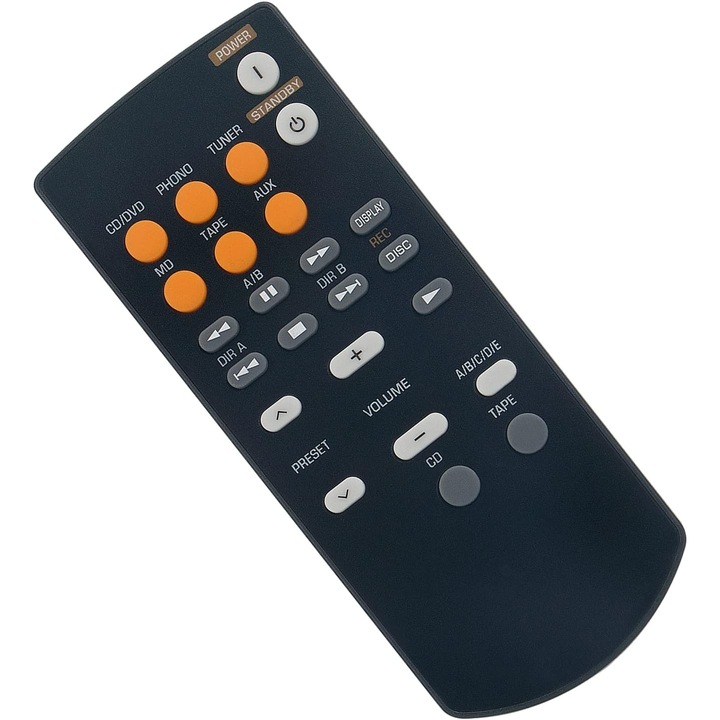 Telecomandă de înlocuire VINABTY RAX15-WF67620 pentru amplificatoare, distanță de transmisie extinsă, culoare neagră