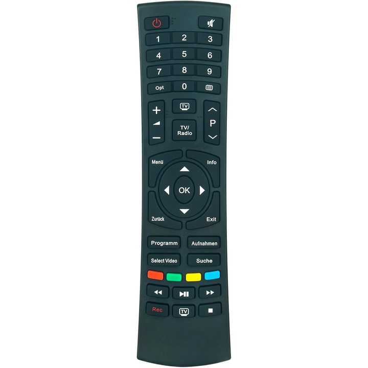 Telecomandă înlocuitoare RC2634201/01B, VINABTY, ergonomic, butoane sensibile, neagră