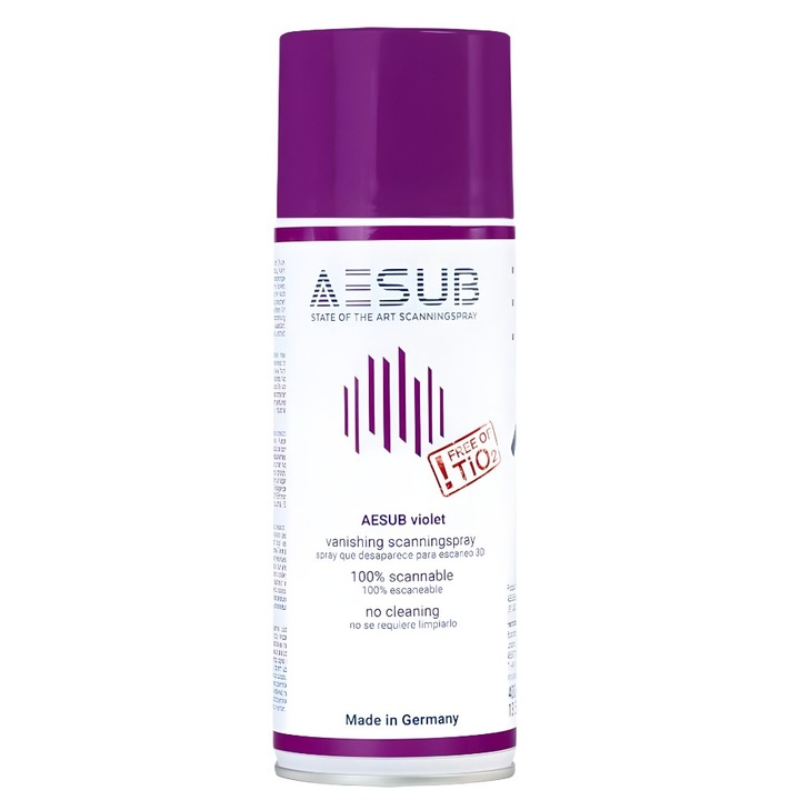 Scanning spray, AESUB Violet, 400 ml, for 3D scanning