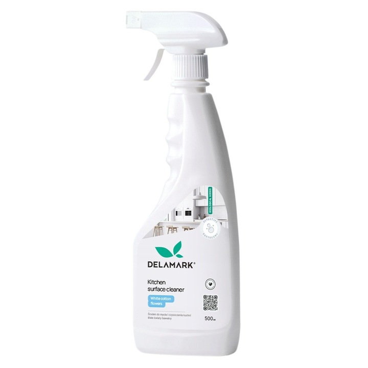 Mosogatószer konyhai felületekre, fehér pamutvirág 500 ml