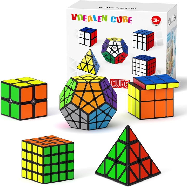 Set Cuburi Magice Vdealen: 2x2, 4x4, Piramida, Megaminx
