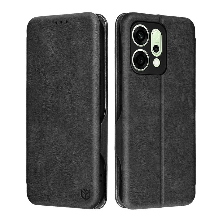 Калъф за Oppo Reno 14 Тип Книга, Safe Wallet Plus, Функция Стойка, Премиум Качество, Противоударна, Повишена Защита, Черен