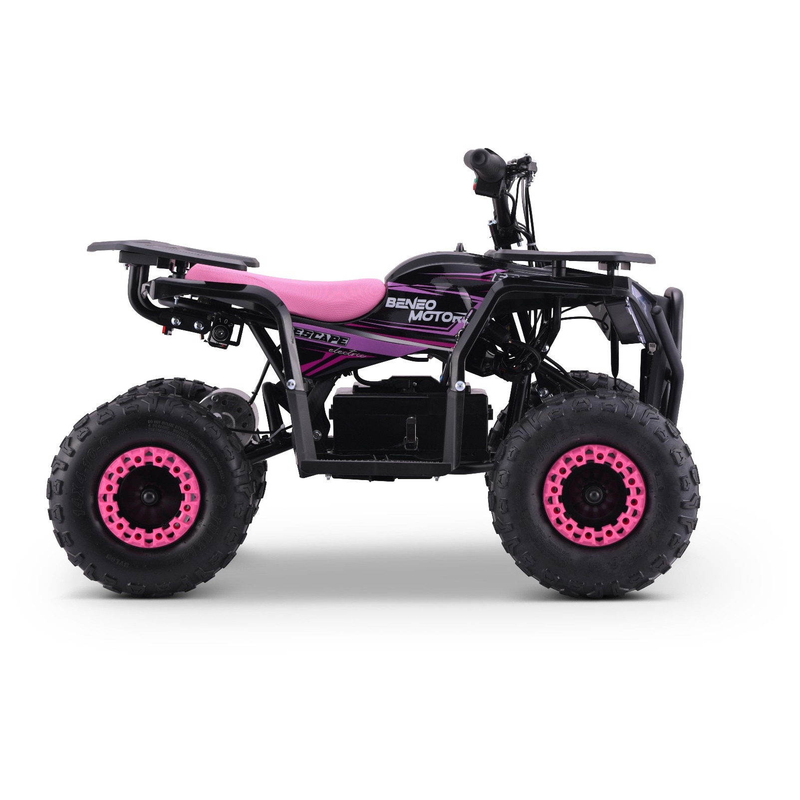 Atv Emag ATV electric pentru copii Tea Sports ESCAPE, 800W, roz/negru, 106x60 ...