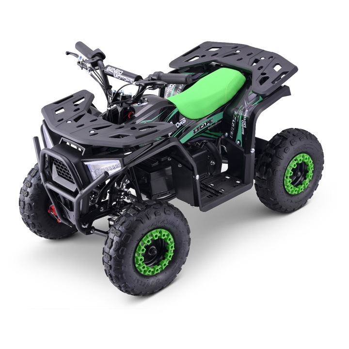 ATV electric pentru copii Tea Sports Escape, 800W, verde, 106x60x69cm, limitator de viteza in 3 pozitii
