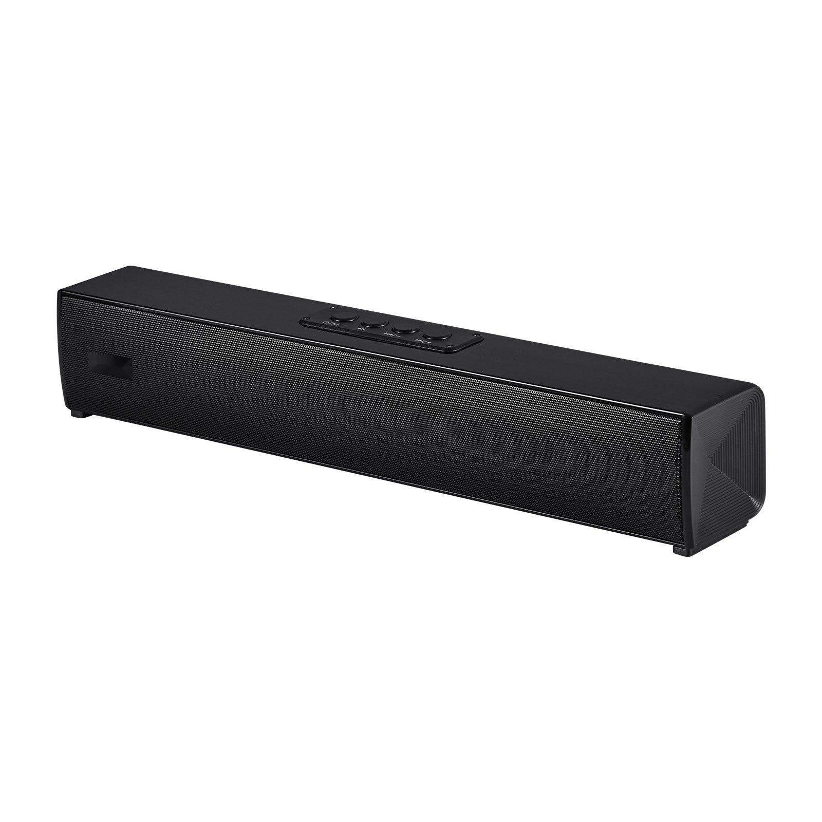 Bara de sunet pentru TV, Soundbar 2.0 canale, Putere 80 W, Bluetooth si AUX, Lungime 45 cm, Cu telecomanda, Compatibila cu PC si proiector, Sunet surround