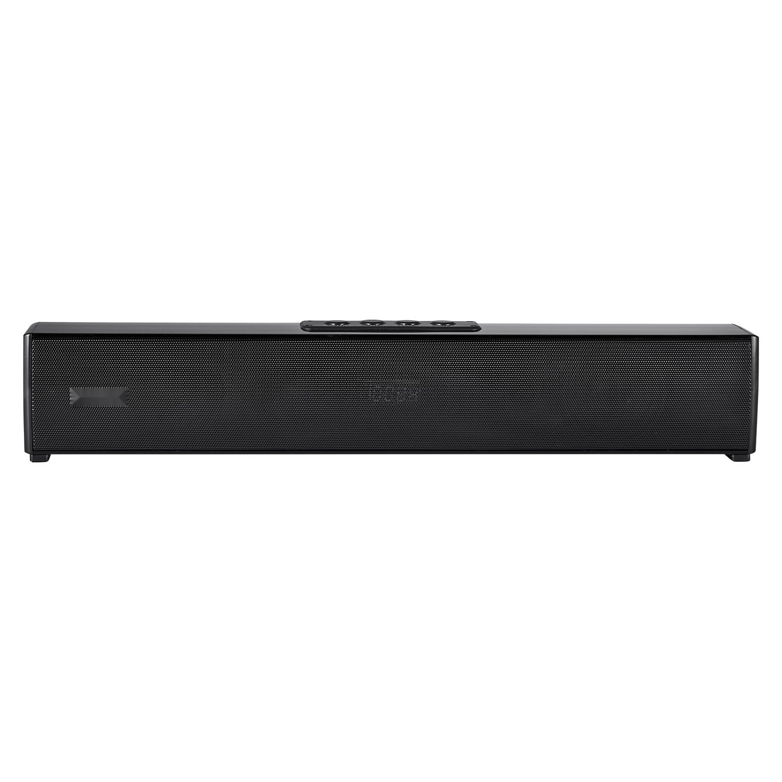 Bara de sunet pentru TV, Soundbar 2.0 canale, Putere 80 W, Bluetooth si AUX, Lungime 45 cm, Cu telecomanda, Compatibila cu PC si proiector, Sunet surround