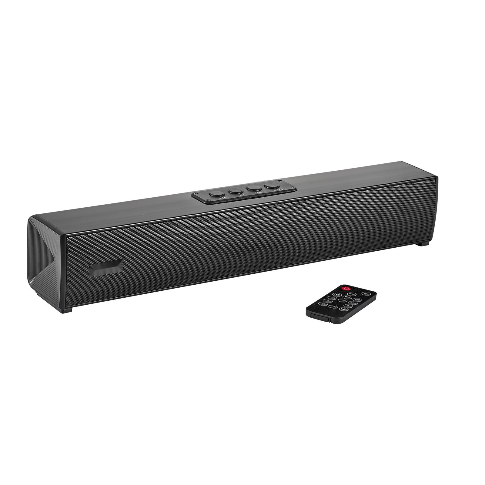 Bara de sunet pentru TV, Soundbar 2.0 canale, Putere 80 W, Bluetooth si AUX, Lungime 45 cm, Cu telecomanda, Compatibila cu PC si proiector, Sunet surround