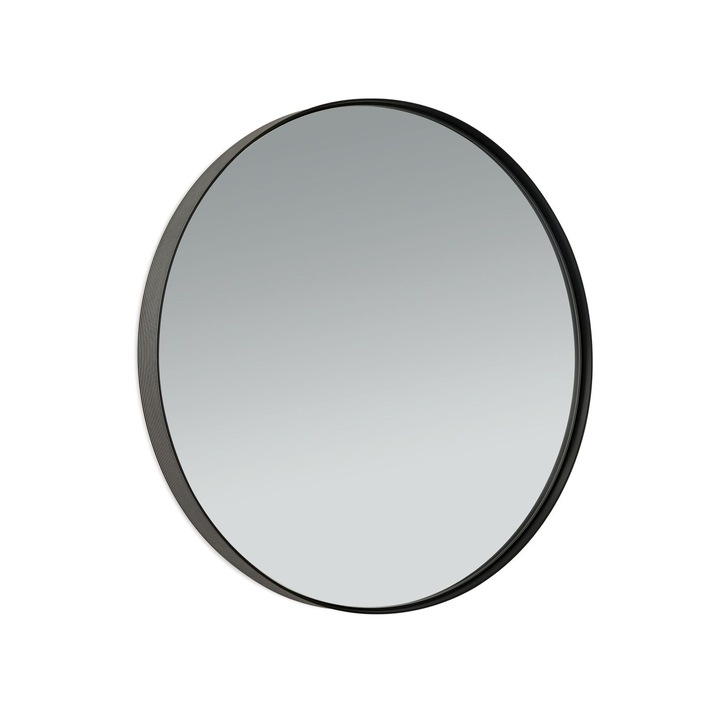 CARLO kerek tükör, Orion, fekete eloxált alumínium, 61cm, modern design