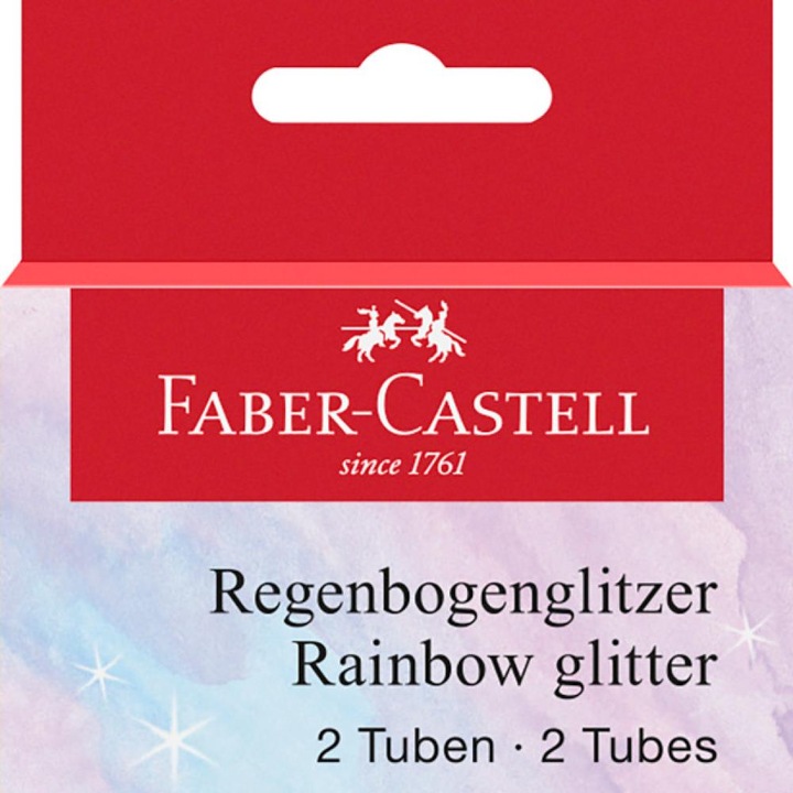 Set glitter multicolor 2x12 ml Faber-Castell