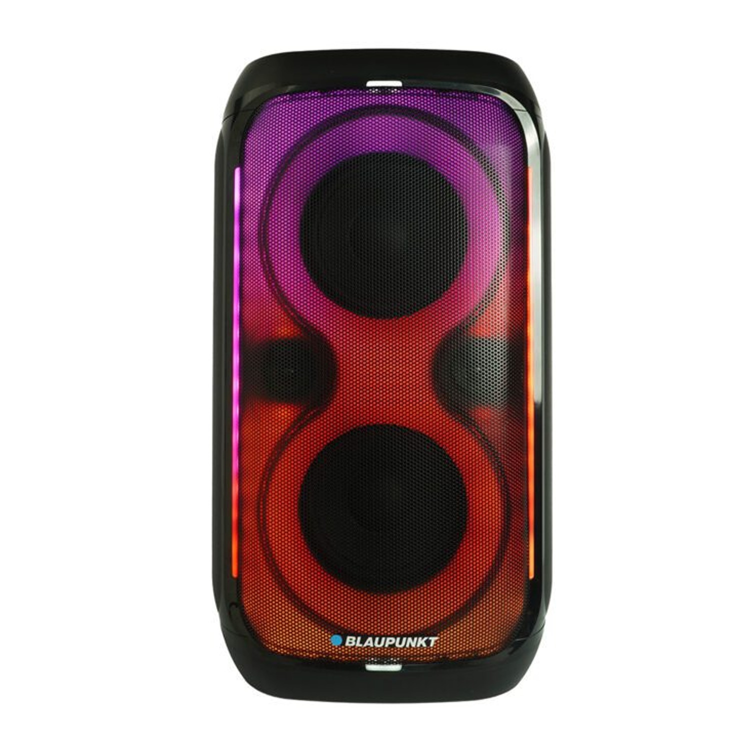 Difuzor Blaupunkt Party Box, iluminare LED, Bluetooth, USB si AUX, radio FM, functie karaoke, telecomanda, autonomie pana la 18h, PB60X