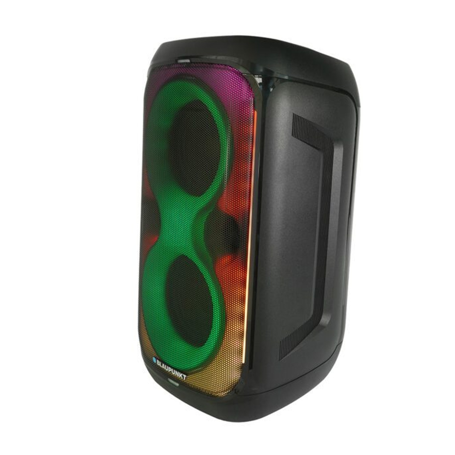 Difuzor Blaupunkt Party Box, iluminare LED, Bluetooth, USB si AUX, radio FM, functie karaoke, telecomanda, autonomie pana la 18h, PB60X