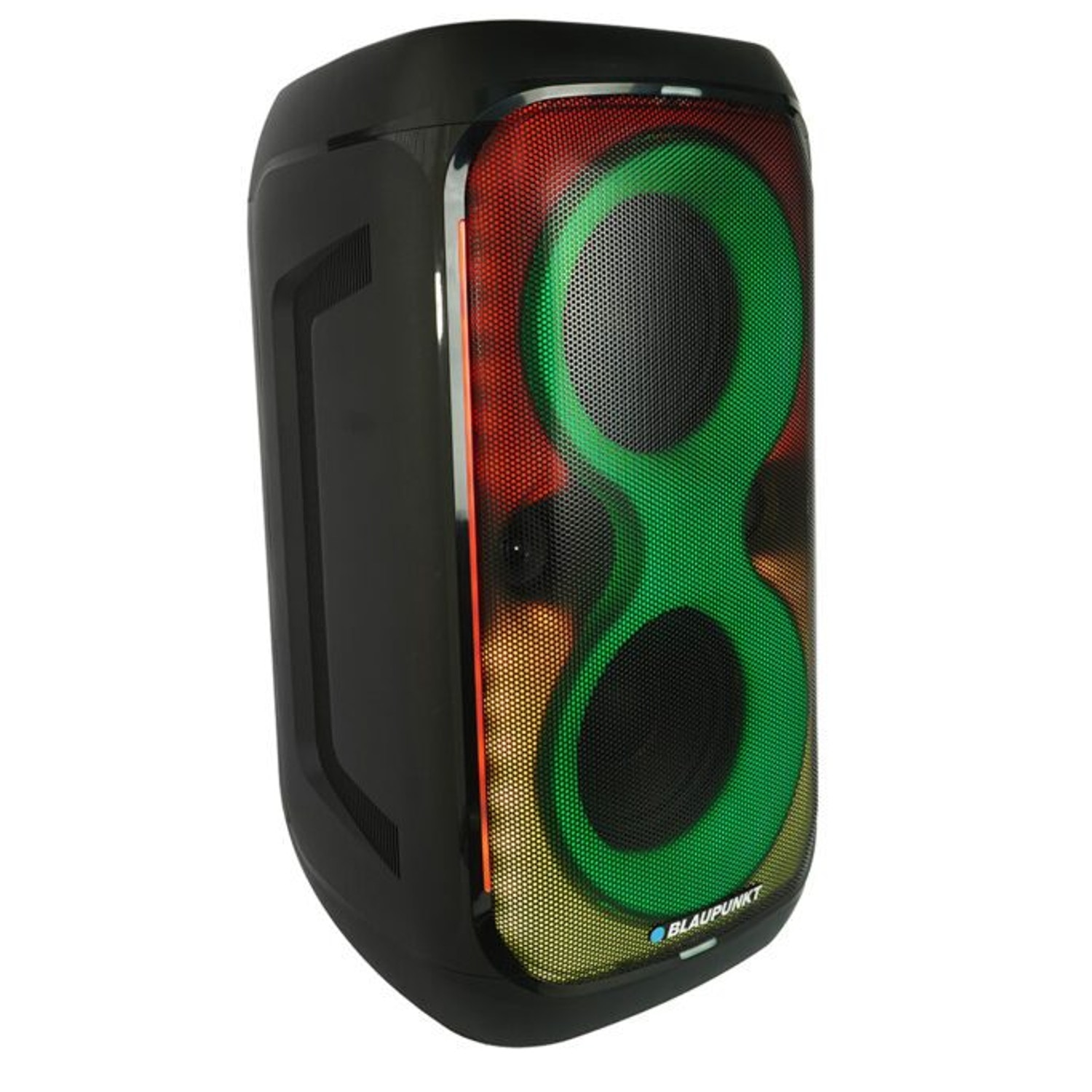 Difuzor Blaupunkt Party Box, iluminare LED, Bluetooth, USB si AUX, radio FM, functie karaoke, telecomanda, autonomie pana la 18h, PB60X