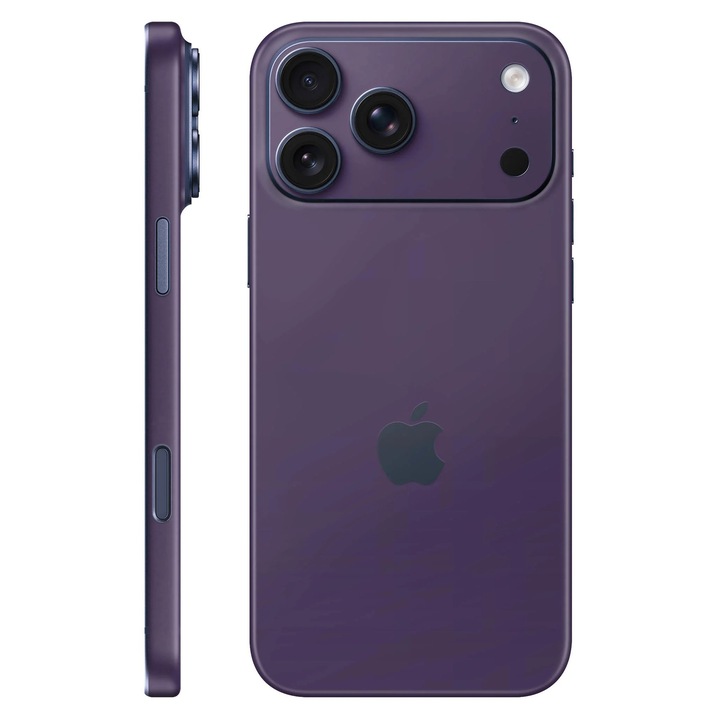 Folie de protectie pentru iPhone 17 Pro Max, Colectia Unique, Skin Spate cu laterale unite, Mat Mov
