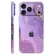 Folie de protectie pentru iPhone 17 Pro Max, Colectia Signature, Skin Spate cu laterale unite, Lavender Swirl