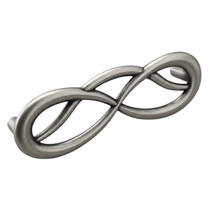 Maner pentru mobila Loire, finisaj argint antichizat, L:105 mm