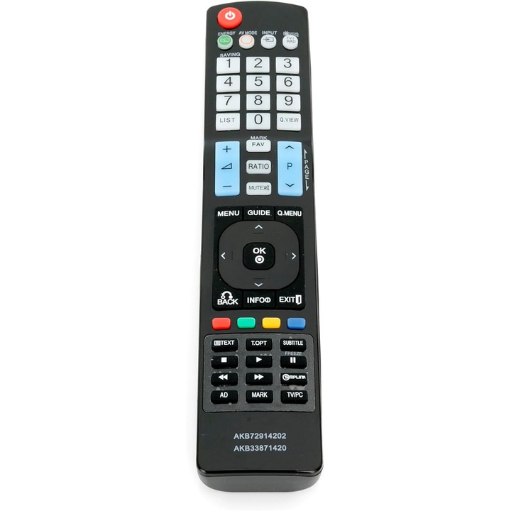 Telecomandă înlocuitoare AKB72914202, VINABTY, pentru televizoare LG, utilizare imediată, raza de acțiune 10m