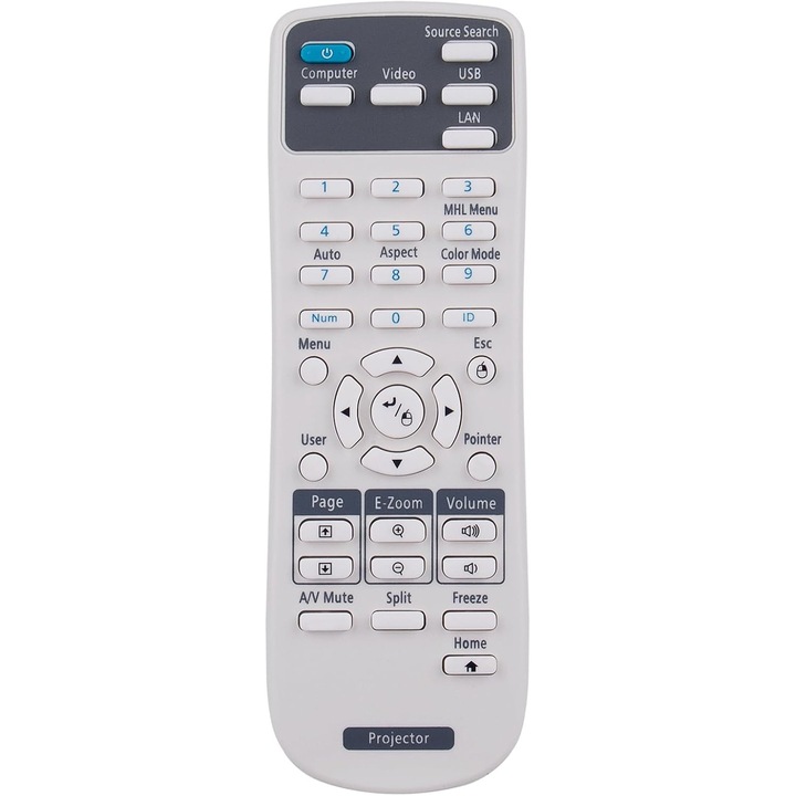 Telecomandă de schimb VINABTY 218178800 pentru proiector Epson, rază de acțiune 10m, ușor de utilizat