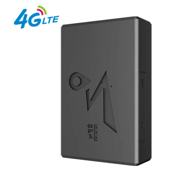 Mini Tracker GPS 4G Q10 cu Magnet, IP67, Baterie 6000mAh, Monitorizare Auto, Moto, Biciclete, Bagaje si Animale de Companie, Urmarire in Timp Real si Alerte Geofence