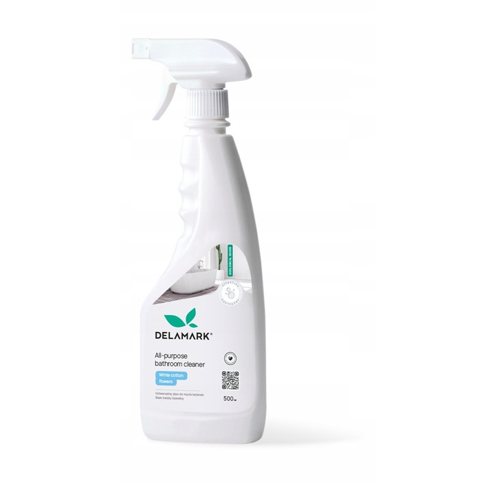 Detergent universal pentru baie, flori de bumbac albe