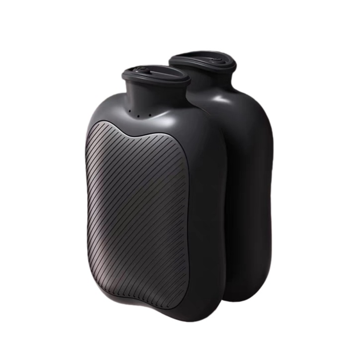 Incalzitor de maini, 4, 5 W, 3 setari de temperatura, capacitate 5000 mAh, reincarcabil USB, portabil, esential pentru iarna pentru a te incalzi, negru